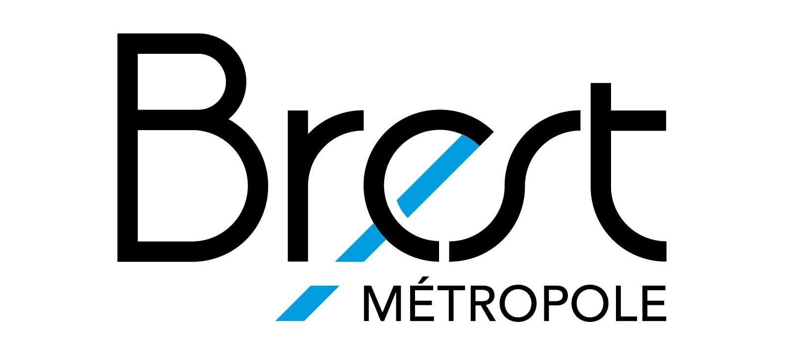 Logo de Brest métropole sur fond blanc