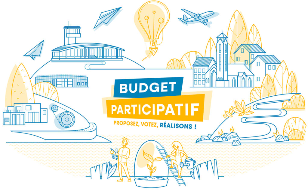 Illustration réalisée pour le budget participatif de Guipavas - Agrandir l'image, fenêtre modale
