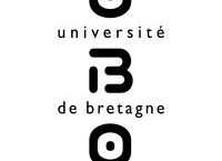 logo en noir et blanc de l'université de bretagne occidentale