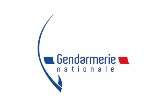 logo officiel de la gendarmerie nationale en bleu blanc et rouge