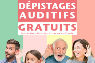 Dépistages auditifs gratuits proposés par le CCAS de Guipavas et Audition Jézéquel le jeudi 12 mars 2026 à la Maison des solidarités, de 9h à 12h et de 13h30 à 17h sans rendez-vous