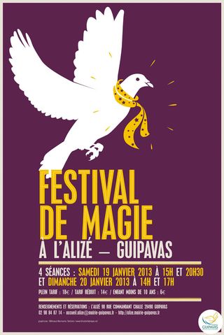 affiche de l'édition 2013 du Festival de Magie de Guipavas