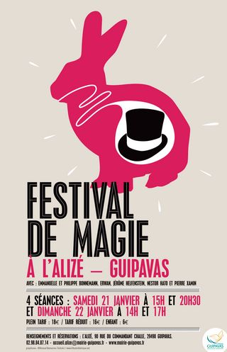 affiche de l'édition 2012 du Festival de Magie de Guipavas