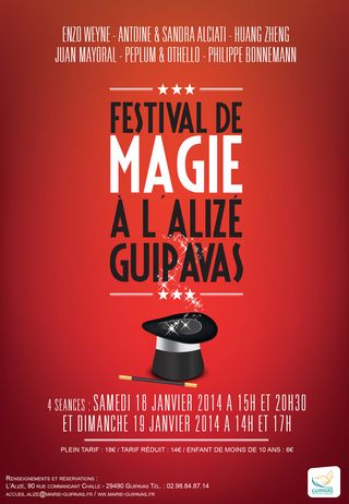 affiche de l'édition 2014 du Festival de Magie de Guipavas