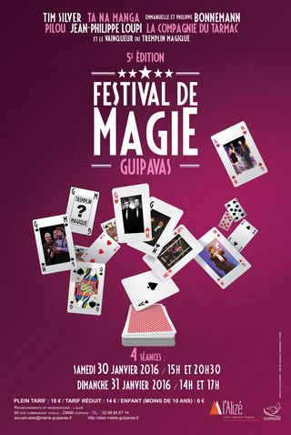 affiche de l'édition 2016 du Festival de Magie de Guipavas