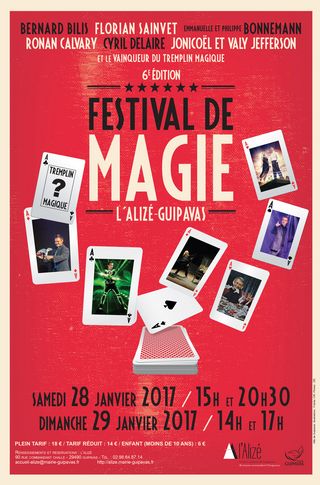 affiche de l'édition 2017 du Festival de Magie de Guipavas